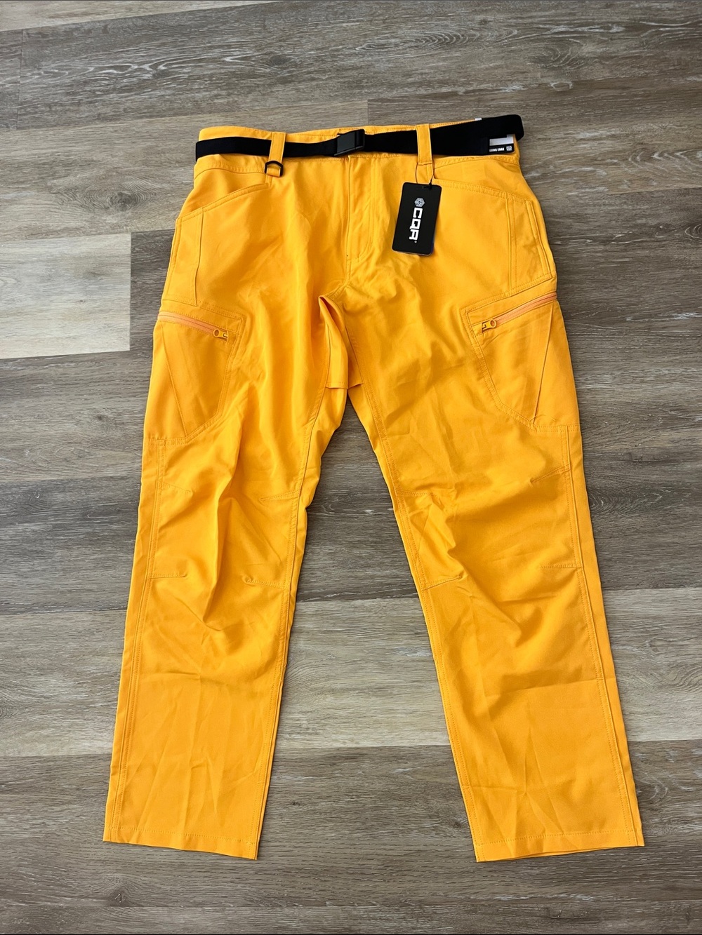 NWT CQR Men’s Rocky Cargo Quick Dry Lightweight Outdoor Pants Amber Size 34X30
